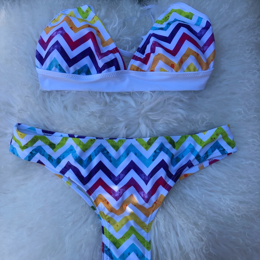 HP! 🌈Rainbow Triangle String Bikini🌈 - Picture 7 of 8
